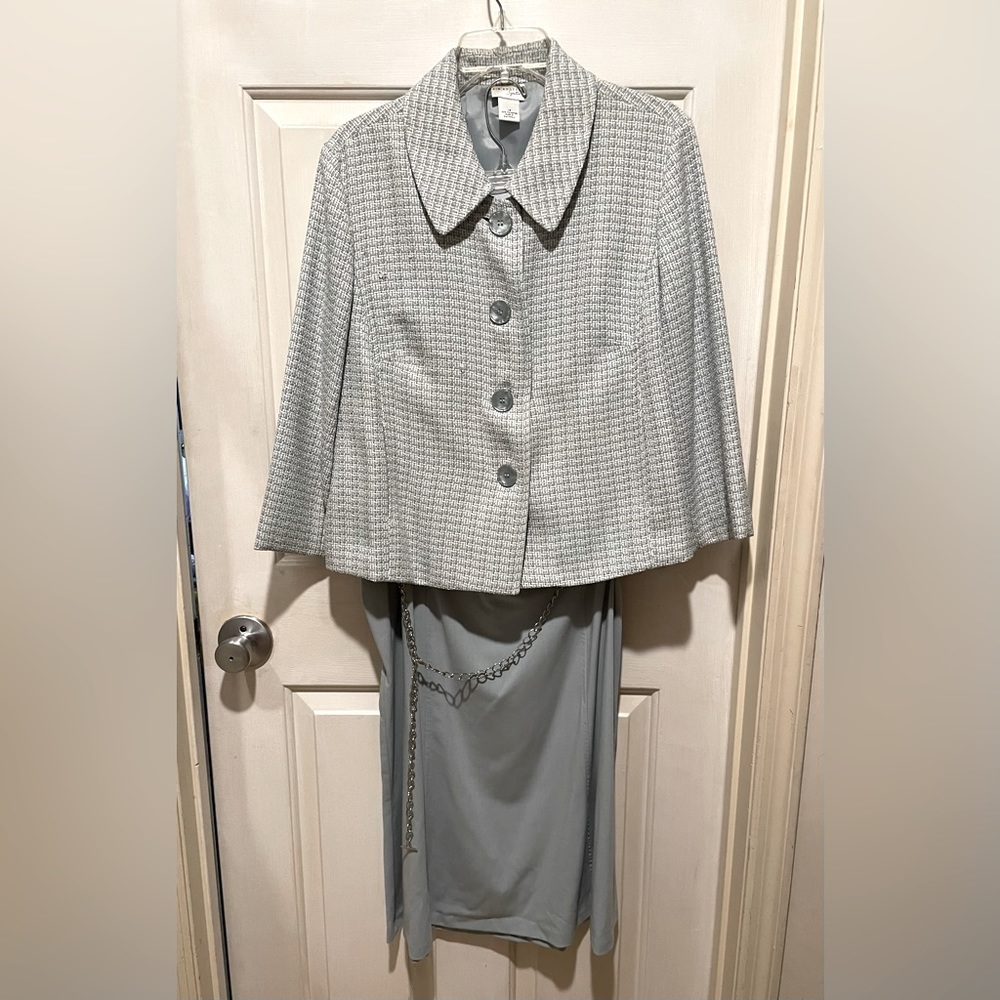 Kim Rogers tweed two piece suit